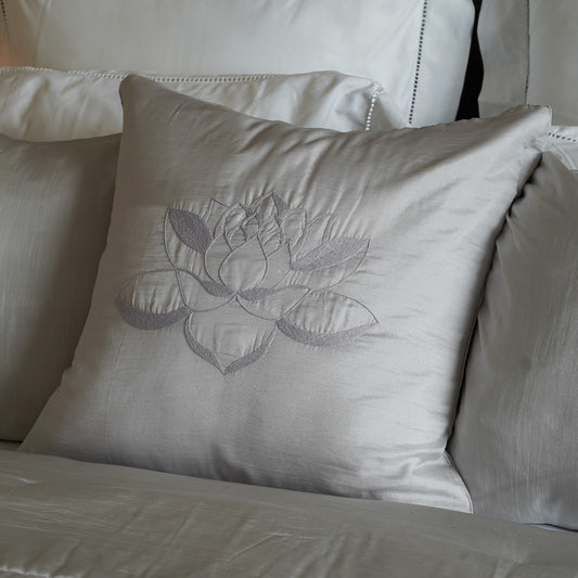 Silk Cushion (Lotus Design)